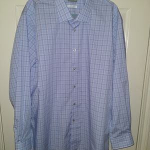 Michael Kors Checkered Regular Fit Long Sleeve Button Up Shirt Men’s sz 2XL